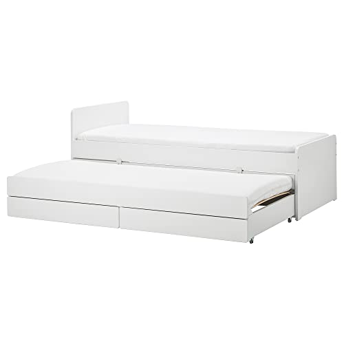Ikea SLÄKT - Somier de cama (90 x 200 cm), color blanco