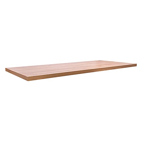 Tablero de mesa de comedor madera con revestimiento laminado o de WPC 3D Tablero de escritorio (160 x 90 x 5 cm, madera natural)