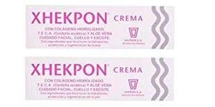 Xhekpon - Crema para el cuidado facial y el cuello, 2 x 40 ml