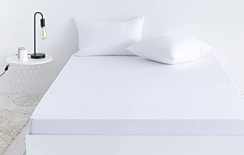 Todocama – Protector de colchón Impermeable, cubrecolchón, sábana Bajera Protectora Impermeable, Ajustable, hipoalergénica. (Todas Las Medidas Disponibles). (Cama 105 x 190/200 cm)