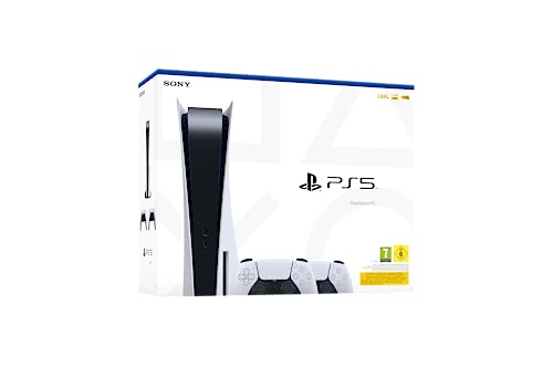 Sony Playstation 5 825GB BluRay (PS5) White + 2 DualSense Controllers