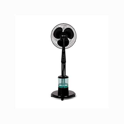 AMSTA Ventilador Nebulizador de Agua con Temporizador, 85 W, 40 cm de Diámetro, Oscilante, 3 Velocidades, Depósito 3 Litros