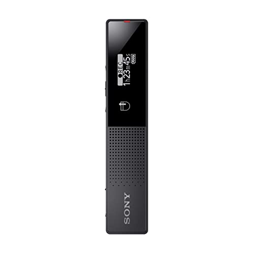 Sony ICDTX660.CE7 Grabadora de Voz Digital Ultrafina con Pantalla OLED, Color Negro