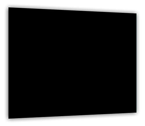 TMK - Placa protectora de vitrocerámica 60 x 52 cm 1 pieza cocina eléctrica universal para inducción protección contra salpicaduras tabla de cortar de vidrio templado como decoración, negro