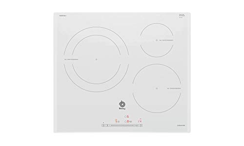 Balay 3EB965BU - Placa de inducción, Zona gigante 28 cm, Función Sprint, Control Deslizante, Color Blanco