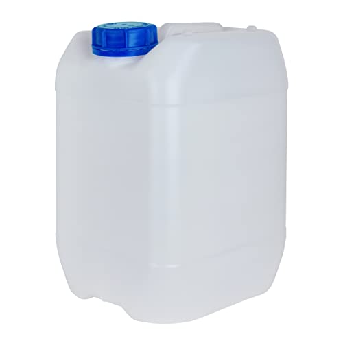 Bidón Garrafa Plástico 10 litros apilable. Apta para uso alimentario. Homologación para transporte. (1 Unidad).
