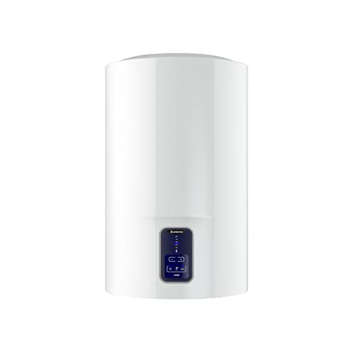 Ariston, Lydos Eco Blu - Calentador de Agua Electrico Vertical, Termo 100L con Función ECO-EVO y Regulación Externa, 45x47x88,5cm