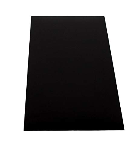 Placa de plástico ABS, 1000 x 490 mm, color negro, grosor de 2 mm, calidad A