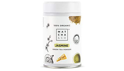 Té Verde Jazmín [en polvo] 100% Ecológico 70g. Té Jazmín Orgánico. Jasmine Tea Natural. Matcha & CO