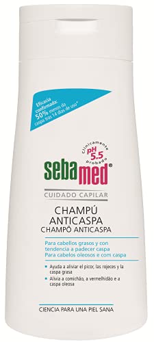 Sebamed Champú Anticaspa 400ml - Champú que elimina de forma efectiva la caspa grasa con una fórmula extra suave que reduce el picor e irritación