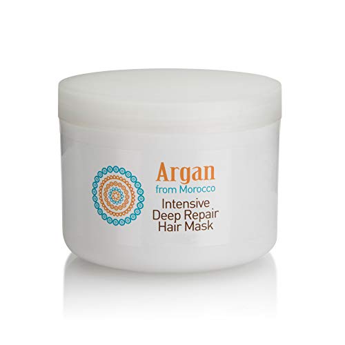 Argan Hair Mask: Intensive Deep Conditioning Repair Mask with Argan Oil from Morocco – Revitalises Dry and Damaged Hair – 215 ml
