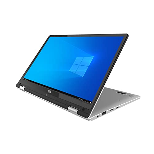 PRIXTON Flex Pro - Ordenador Portátil Pantalla Táctil 11'6”, Windows 10 Pro actualizable a Windows 11 Pro, Procesador Intel Celeron N4020, 4GB RAM / 64GB, Teclado en Español