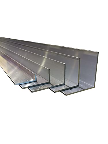 Perfil angular de aluminio en forma de L de hasta 2 m de longitud