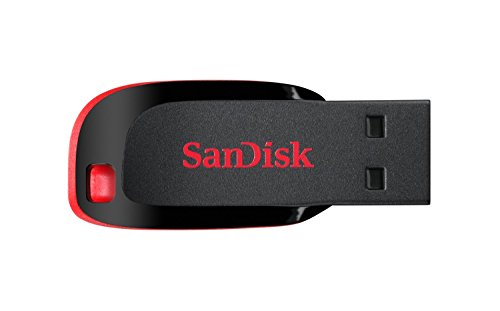 SanDisk Cruzer Blade - Memoria USB de 2.0 de 128 GB, Color Negro