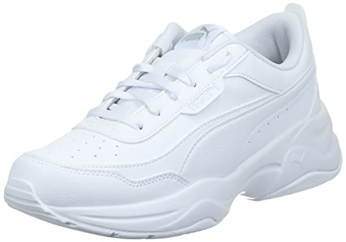 PUMA Cilia Mode, Zapatillas Bajas Mujer, Blanco (White/Silver), 38.5 EU