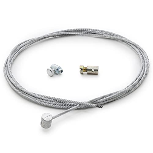 Easyboost Cable de Embrague Ø2mm Universal 2 metros con Abrazadera para Moto y Cross