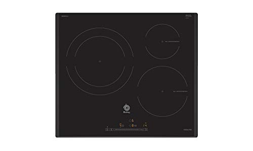 Balay 3EB965LU - Placa inducción, Zona gigante de Cocción, Control Deslizante, 60cm, Color Negro