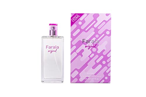 FARALA - Original, Colonia Mujer, 150 ml, Perfume Formato Spray, Eau de Toilette Natural y Femenina, Aroma Floral Especiado, Fragancia Fresca, Juvenil y de Larga Duración