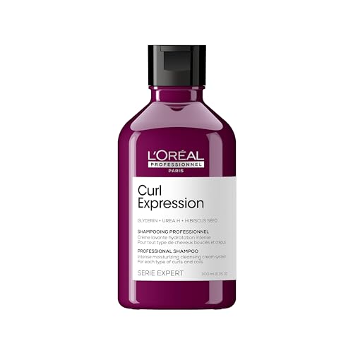 L’Oréal Professionnel | Champú Crema Limpiadora Intensamente Hidratante, Para Cualquier Tipo De Rizos & Ondas, Curl Expression, SERIE EXPERT, 300 ml