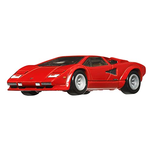 Hot Wheels Lamborghini Countach Coche de juguete de colección, +4 años (Mattel HCK09)