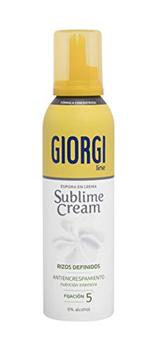 Giorgi Line - Sublime Cream, Espuma en Crema Rizos Definidos sin Encrespamiento, Fórmula Concentrada 0% Alcohol 0% Siliconas, Fijación 5 - 150 ml, Embalaje puede variar