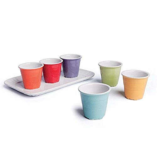 Color Life 47384 - Juego de tazas de cafe, color multicolor