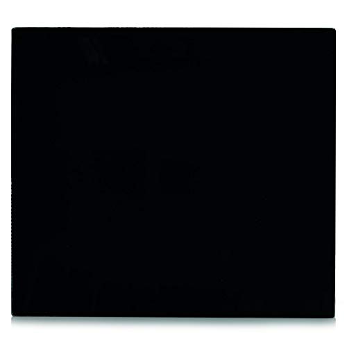 Zeller 26284 Placa de Panel de Cocina, Vidrio, Negro, 56x50x3 cm