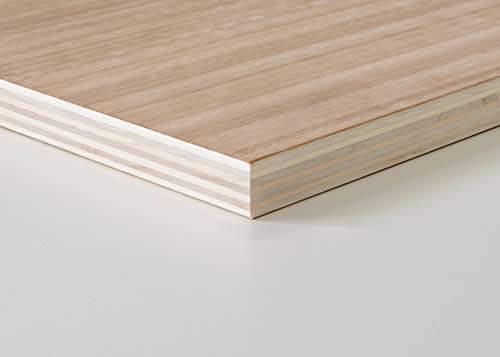 Tablero madera contrachapado 10 mm (A0 100 X 100 CM)(1 Und) Madera Abedul para Bricolaje, Manualidades-Ideal para Pirograbado, Corte por Laser, CNC Router