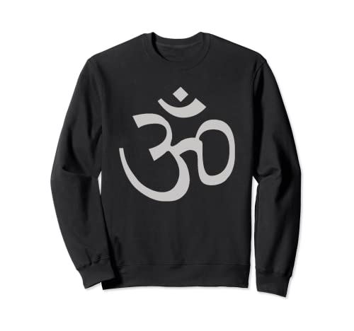 Símbolo de mediación de yoga hindú de plata Sudadera