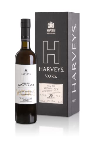 HARVEYS VERY OLD AMONTILLADO - Vino de Jerez, Vino Seco V.O.R.S. con 19% Volumen del Alcohol - Botella de 50 cl