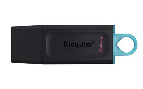 Kingston DataTraveler Exodia - Unidad Flash USB 3.2, 64GB, Gen 1, con capuchón protector y llavero en múltiples colores