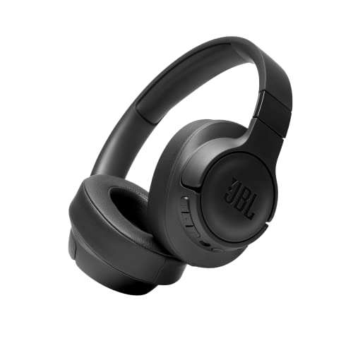 JBL T760BTNC Auriculares Over Ear inalámbricos con Bluetooth y cancelación de ruido activa, auriculares de diadema ligeros con batería de hasta 35 horas con BT+NC y cable extraíble, color negro