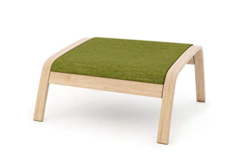 Masters of Covers - Funda de repuesto para sillón de Ikea «Poäng», Poliéster, verde., Footstool Design 2