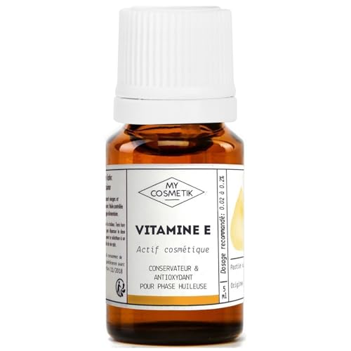 Vitamina E - Tocoferol - Activo cosmético - Conservante y antioxidante - 100% pura y natural - MI COSMETIK - 5 ml