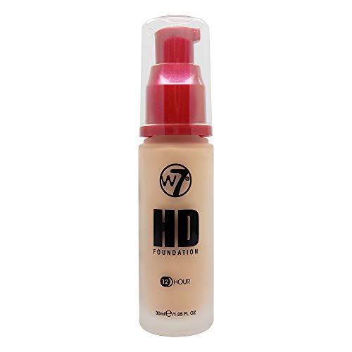 W7 | Foundation | HD Foundation - Sand Beige | Light to Medium Coverage, Lightweight and Long Lasting