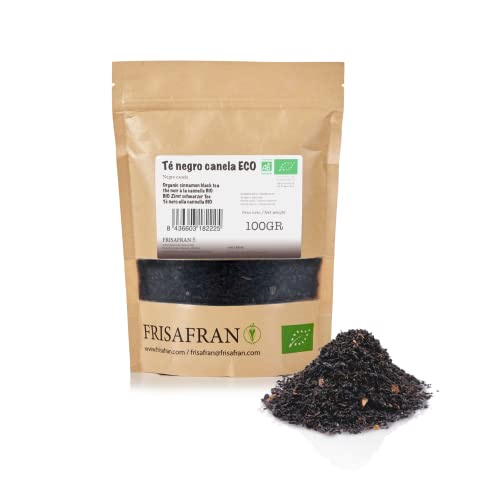 FRISAFRAN - Té negro canela Ecológico Granel |Antioxidante |Energizante - 100 GR
