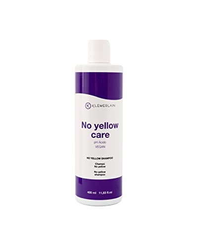 K KLEMERLAIN Champú anti-amarillos. con pigmentos Violetas. Sin sulfatos. Champú Silver - Para cabellos decolorados, grises, rubios y con mechas - 400 ml