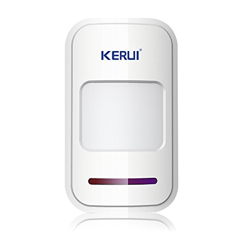 KERUI - Sistema de Alarma Inalámbrica, Sensores Infrarrojos Pasivos, Detectores de Movimiento por Infrarrojos, Sirena, 433 MHz, Seguridad para el Hogar