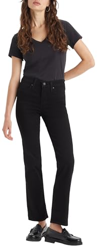 Levi's 314 Shaping Straight, Vaqueros, Mujer, Black and Black, 29W / 30L