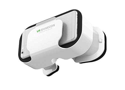 Casco VR 5.0 para ZTE Blade A310 Smartphone Realite Virtual, Gafas 3D Ajustables (Blanco)