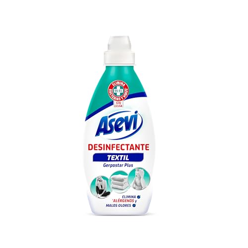 Asevi - Desinfectante Textil Asevi - Limpiador textil que elimina los malos olores - Elimina gérmenes, bacterias y ácaros - 720 ml
