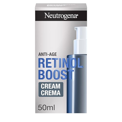 Neutrogena Retinol Boost Crema Antiedad Hidratante y Reafirmante, Ácido Hialurónico y Vitamina A, 50ml