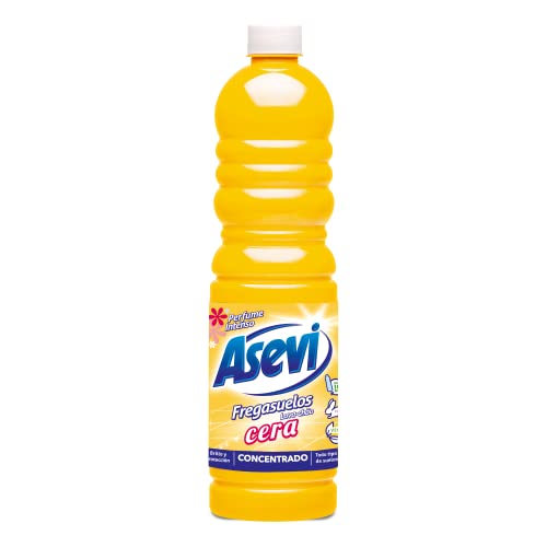 Asevi - Fregasuelos Cera Asevi - Fregasuelos con Cera Autobrillante perfumado duradero - Concentrado - PH Neutro - 1 Litro