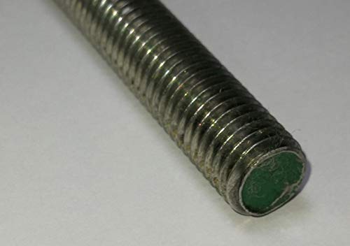 Varillas roscadas de acero inoxidable DIN 976, material V2A, A2, Aisi 304 (1 m x M10).