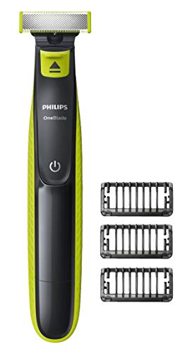 Philips OneBlade QP2520/20 - Depiladoras para la barba (1 mm, 5 mm, Carbón vegetal, Cal, 45 min, Integrado, Níquel-Metal Hidruro (NiMH)), Carbón Vegetal, Cal