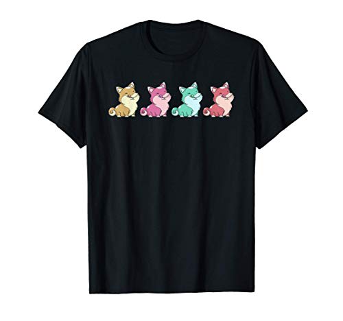 Animal Japonés Perro Kawaii Otaku Japón Shiba Inu Camiseta