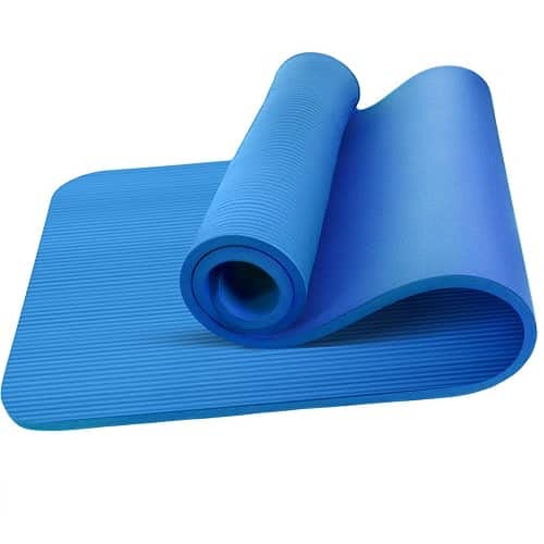 CABLEPELADO - Esterilla de yoga Antideslizante para entrenamientos - Alfombra - tapiz - colchoneta - Esterilla Pilates - foam - gimnasio - deporte - 61x183 cm - Azul