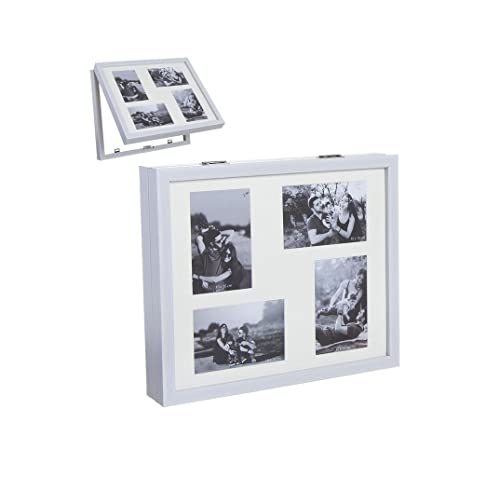 Tapa de contador de luz cubre cuadros electricos multifotos blanca 38x32x7 cm