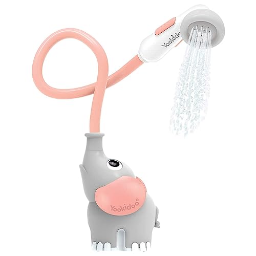 Yookidoo Ducha bañera Elefante Rosa Grifo de Juguete con Bomba de Agua para máxima diversión en la bañera para niños y Bebes…