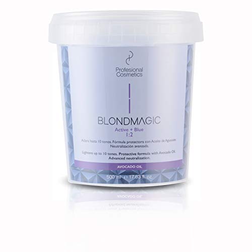 Profesional Cosmetics Blondmagic Active + Blue - Decolorante para el pelo, 500 ml